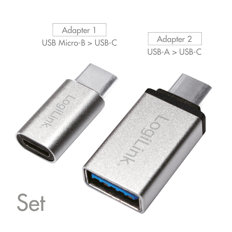 Logilink USB-A Buchse USB 3.2 Gen1x1 USB-C & Micro USB Adapter