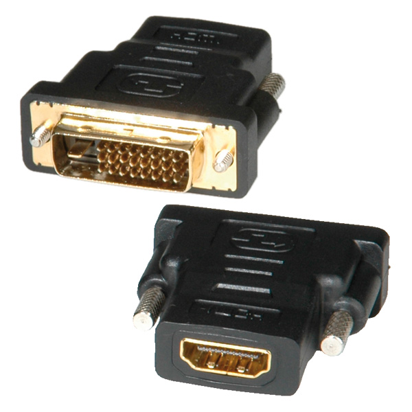 HDMI - DVI Adapter (HDMI Kupplung, DVI Stecker)