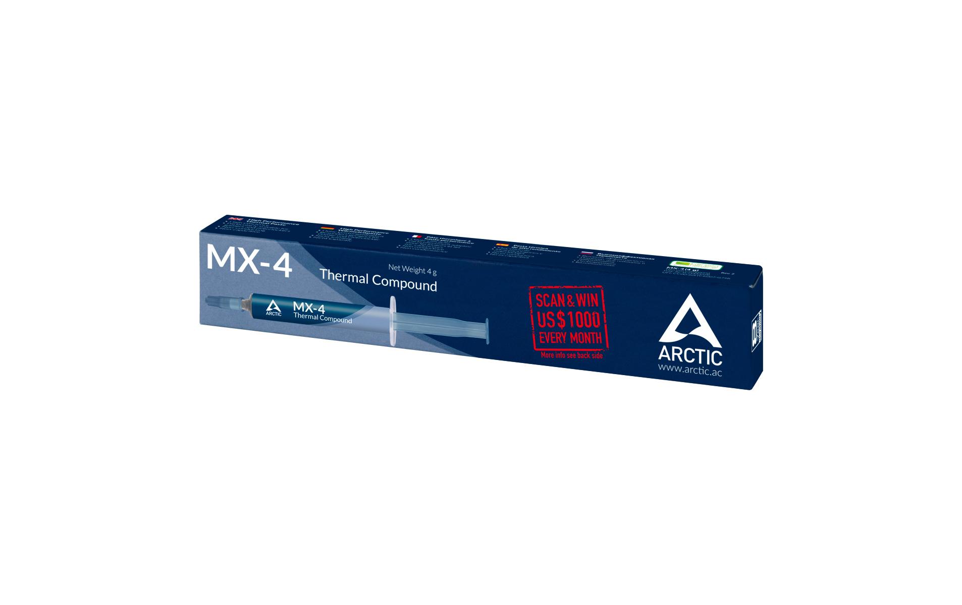 ARCTIC COOLING Wärmeleitpaste MX-4, grau, 4 g, Tube