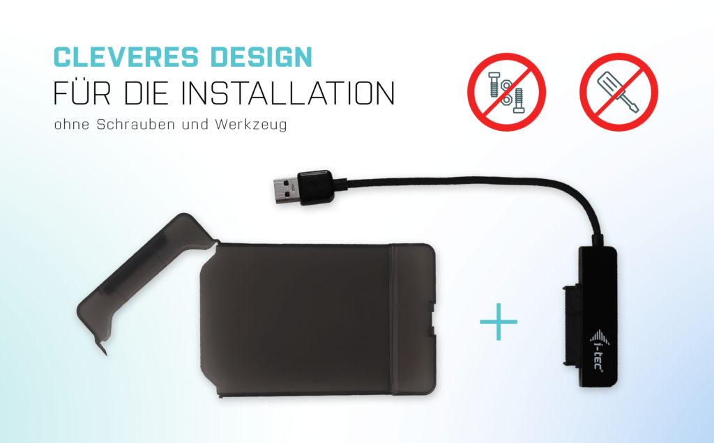 USB 3.0 Gehäuse für 2.5" Harddisks SATA, i-tec MySafe Easy
