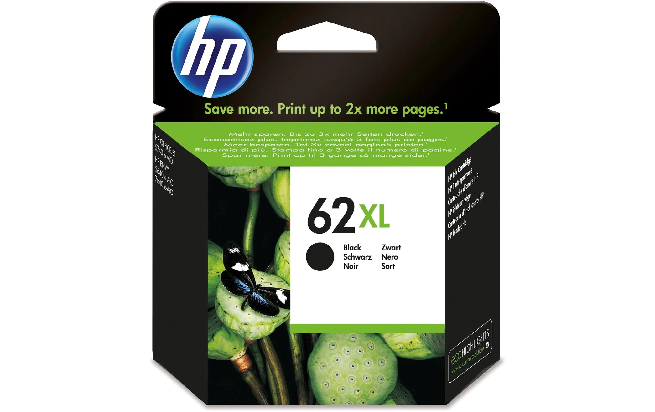 HP Patrone 62 black XL (C2P05AE)