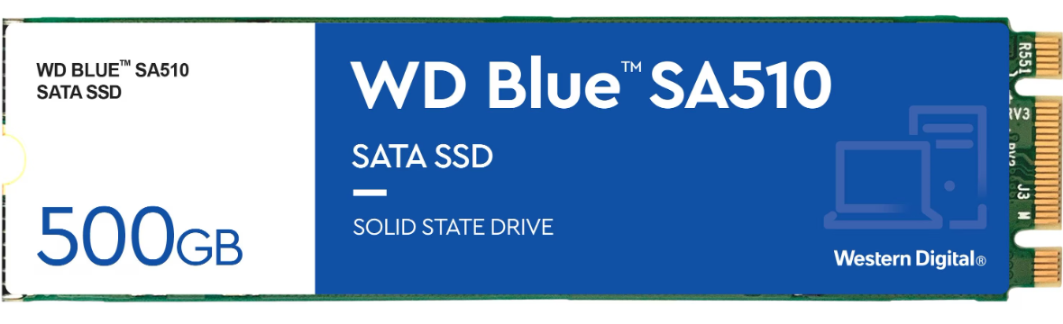 SSD WD Blue SA510 M.2 2280 SATA 500 GB