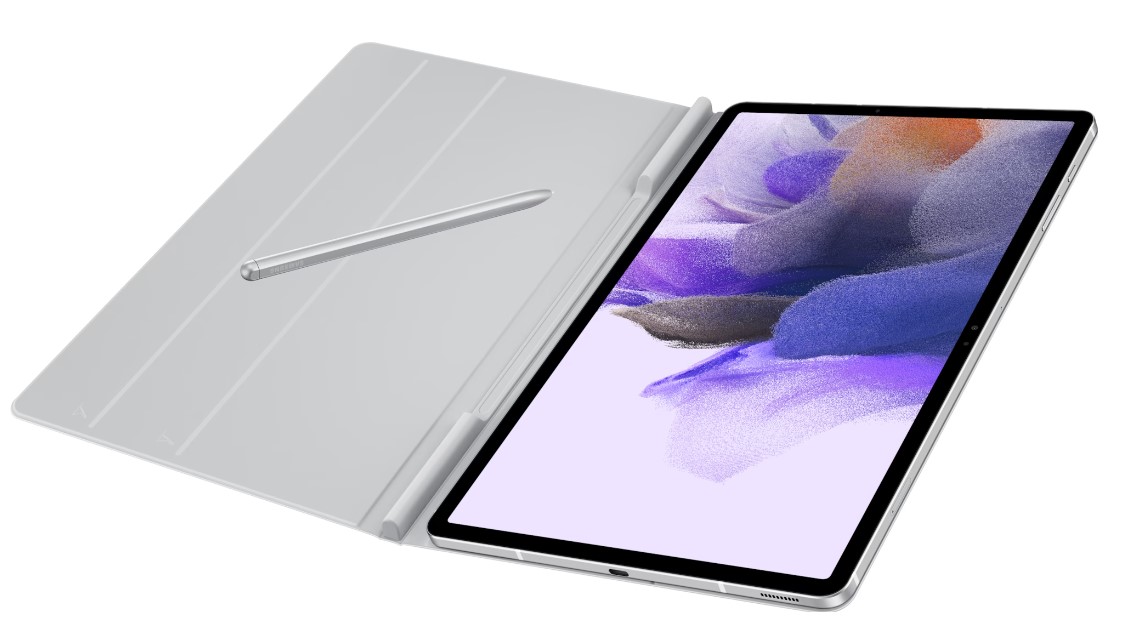 SAMSUNG Book Cover Grey für Galaxy Tab S7+ und S7 FE
