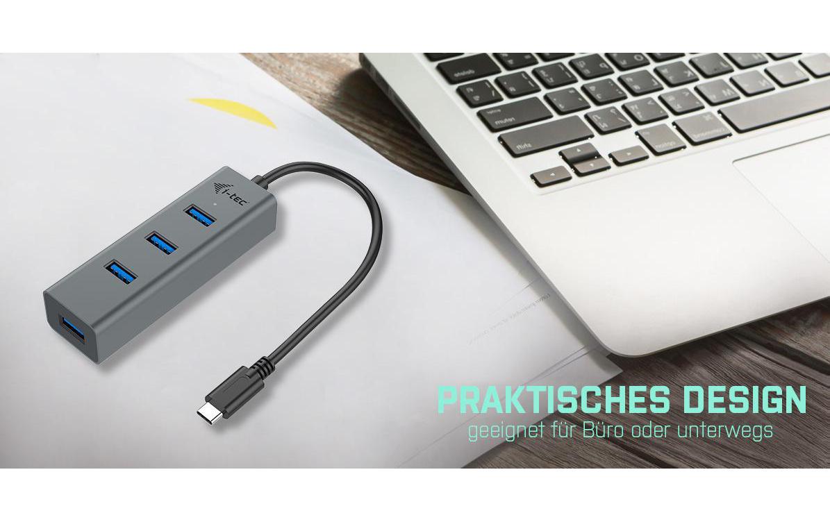 i-tec USB-C Hub Metal 4 Port
