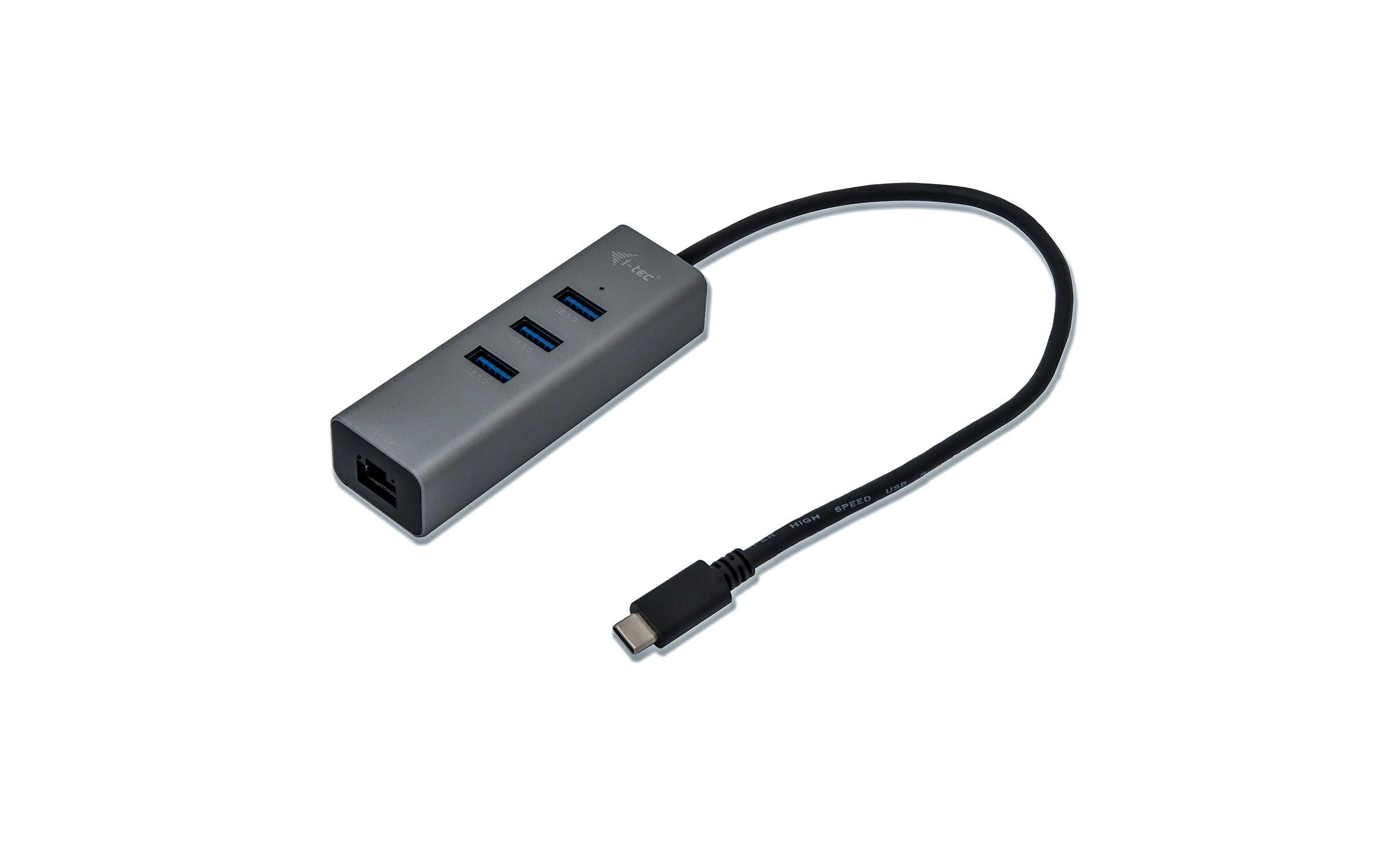 i-tec USB-C Hub Metal 3 Port + Gigabit Ethernet