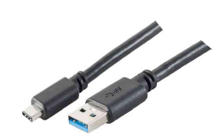 USB 3.1 Kabel, C-Stecker - A-Stecker, 1.0 m, shiverpeaks