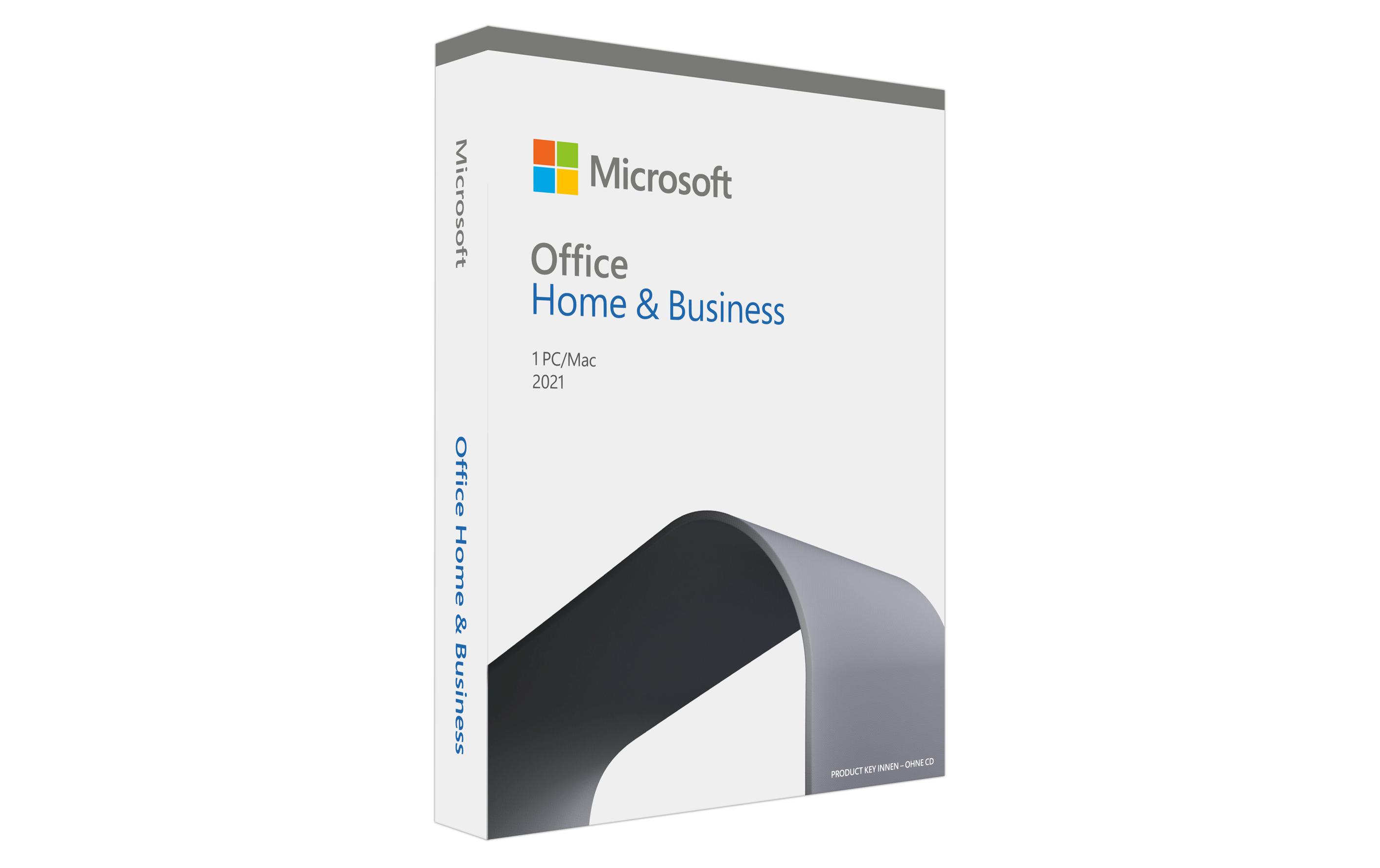 Microsoft Office 2021 Home & Business, Vollversion, deutsch, PKC, 1 PC