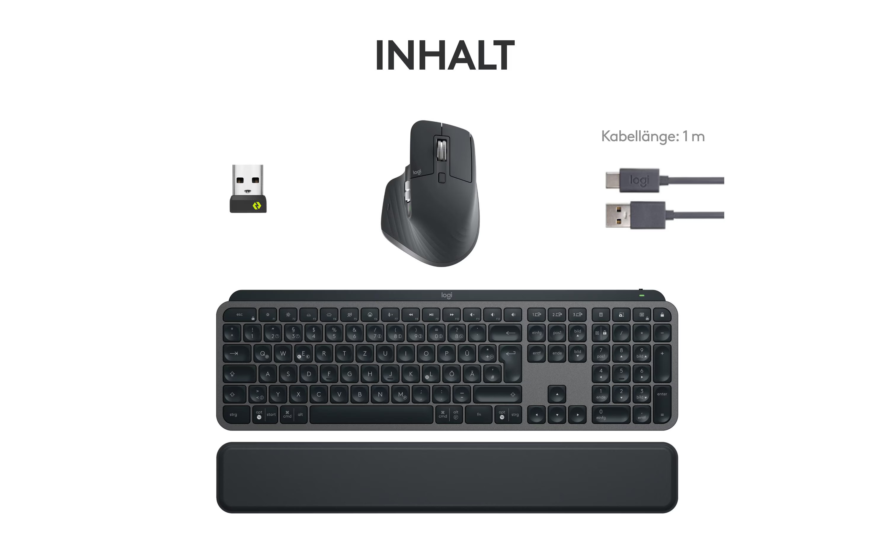 Logitech Tastatur-Maus Set MX Keys S Combo