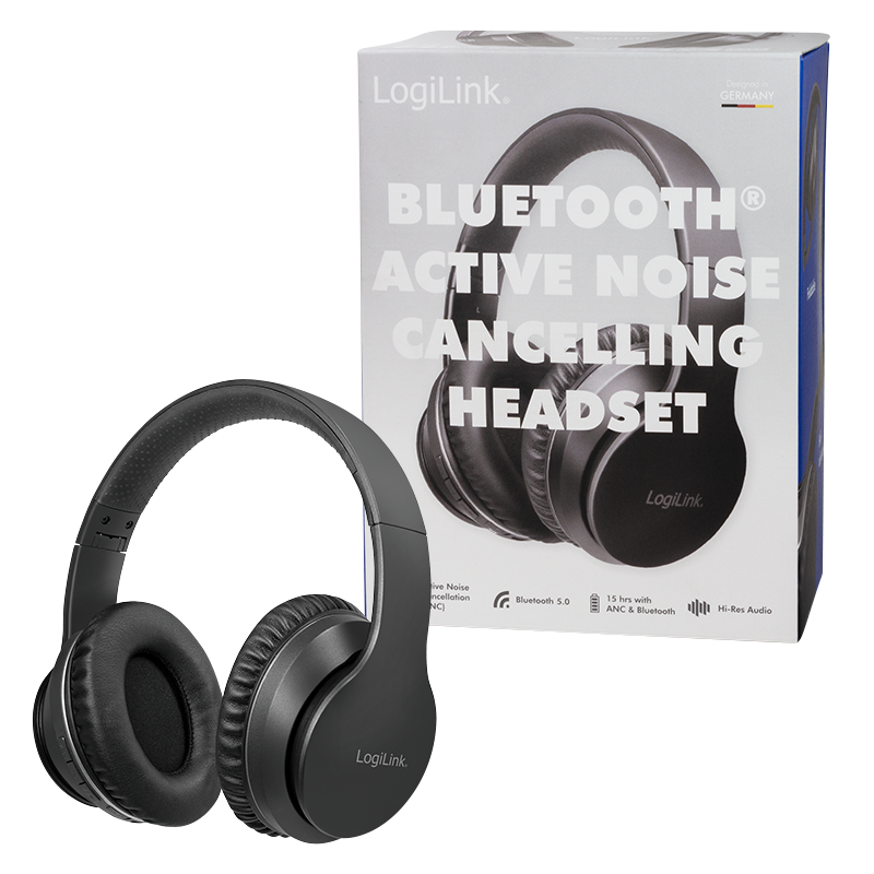 Logilink Bluetooth Active-Noise-Cancelling-Headset