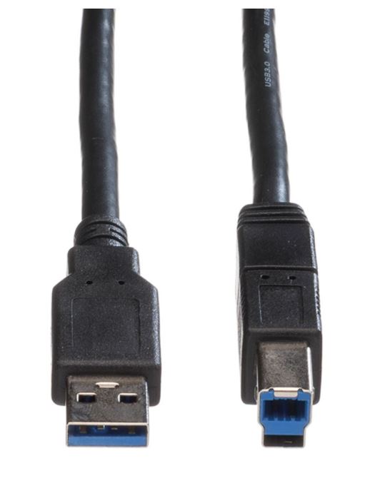 USB 3.0 Kabel, 0.8 m, schwarz
