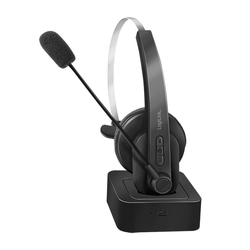 Logilink Bluetooth Mono Headset mit Ladestation