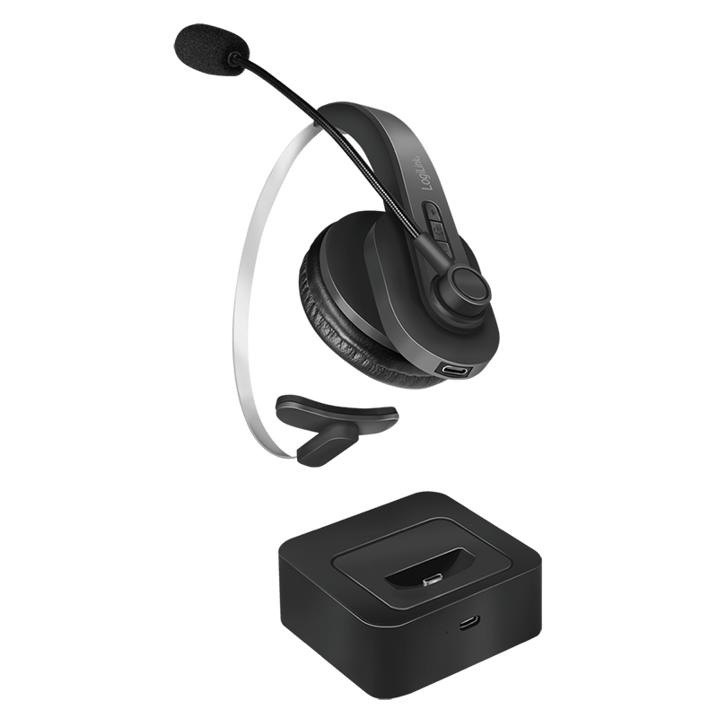 Logilink Bluetooth Mono Headset mit Ladestation