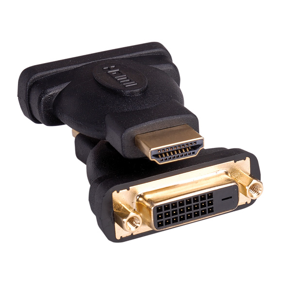 DVI - HDMI Adapter (HDMI Stecker, DVI Kupplung)