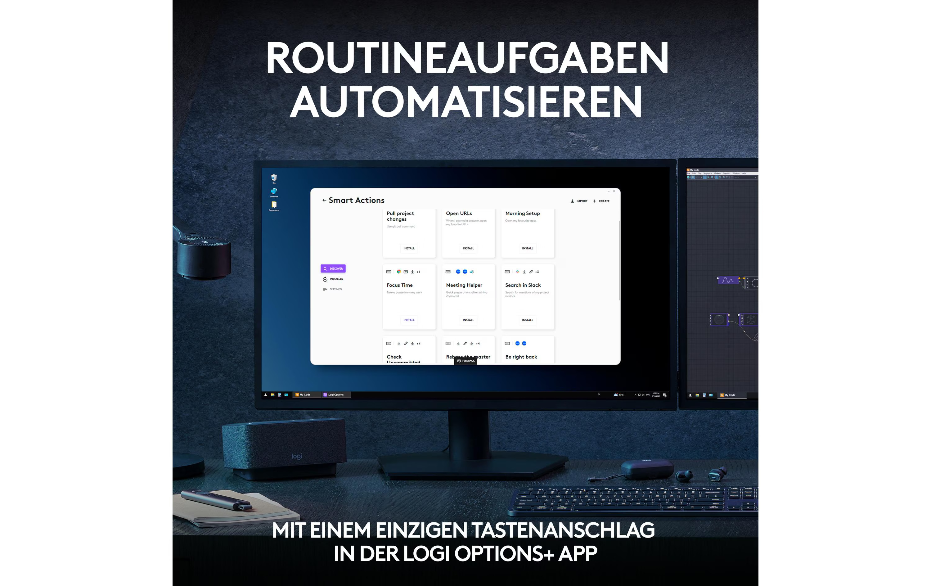 Logitech Tastatur-Maus Set MX Keys S Combo