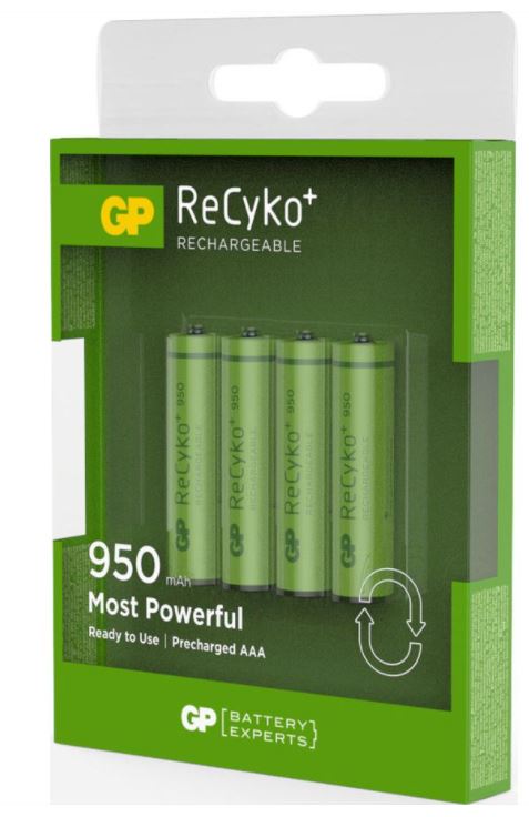 GP Batteries RECYKO+ Akkus AAA - 4er Pack