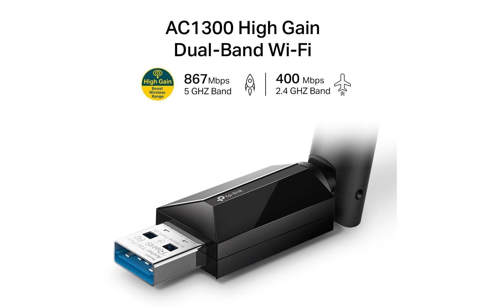 Wireless LAN Adapter USB 1267 MBit TP-Link ARCHER T3U Plus