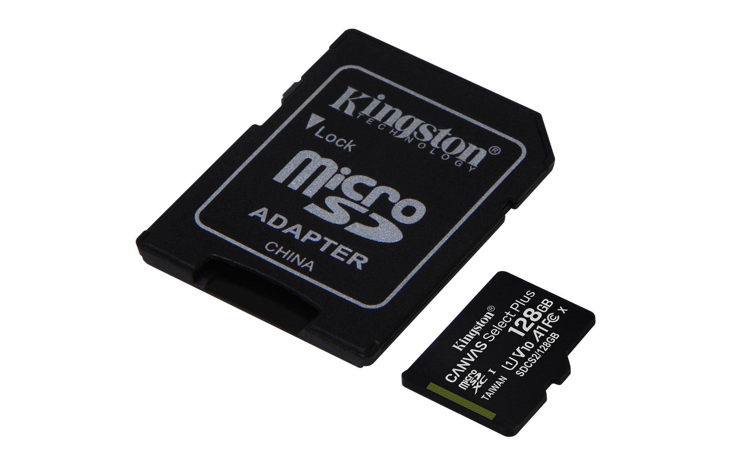 128 GB microSDXC-Card inkl. Adapter auf SD-Card, Kingston