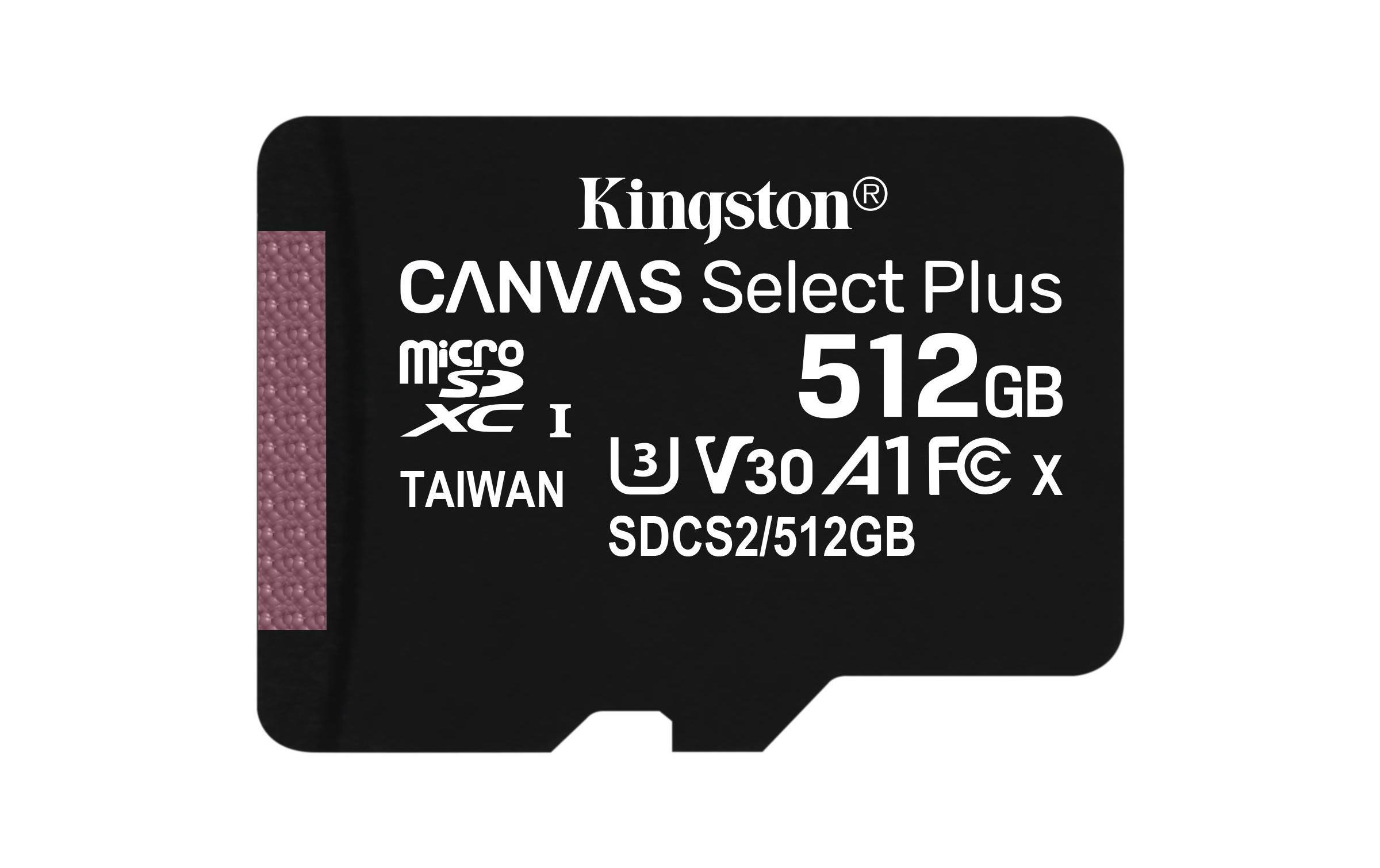 512 GB microSDXC-Card inkl. Adapter auf SD-Card, Kingston