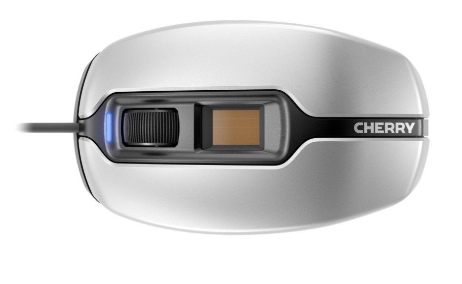 Cherry Maus MC 4900 USB-Maus mit Fingerabdruckscanner