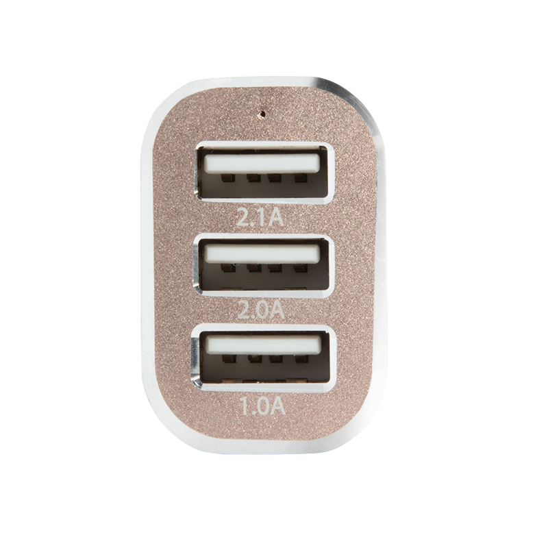USB Auto-Netzteil, 3 x USB-Port, 25.5W