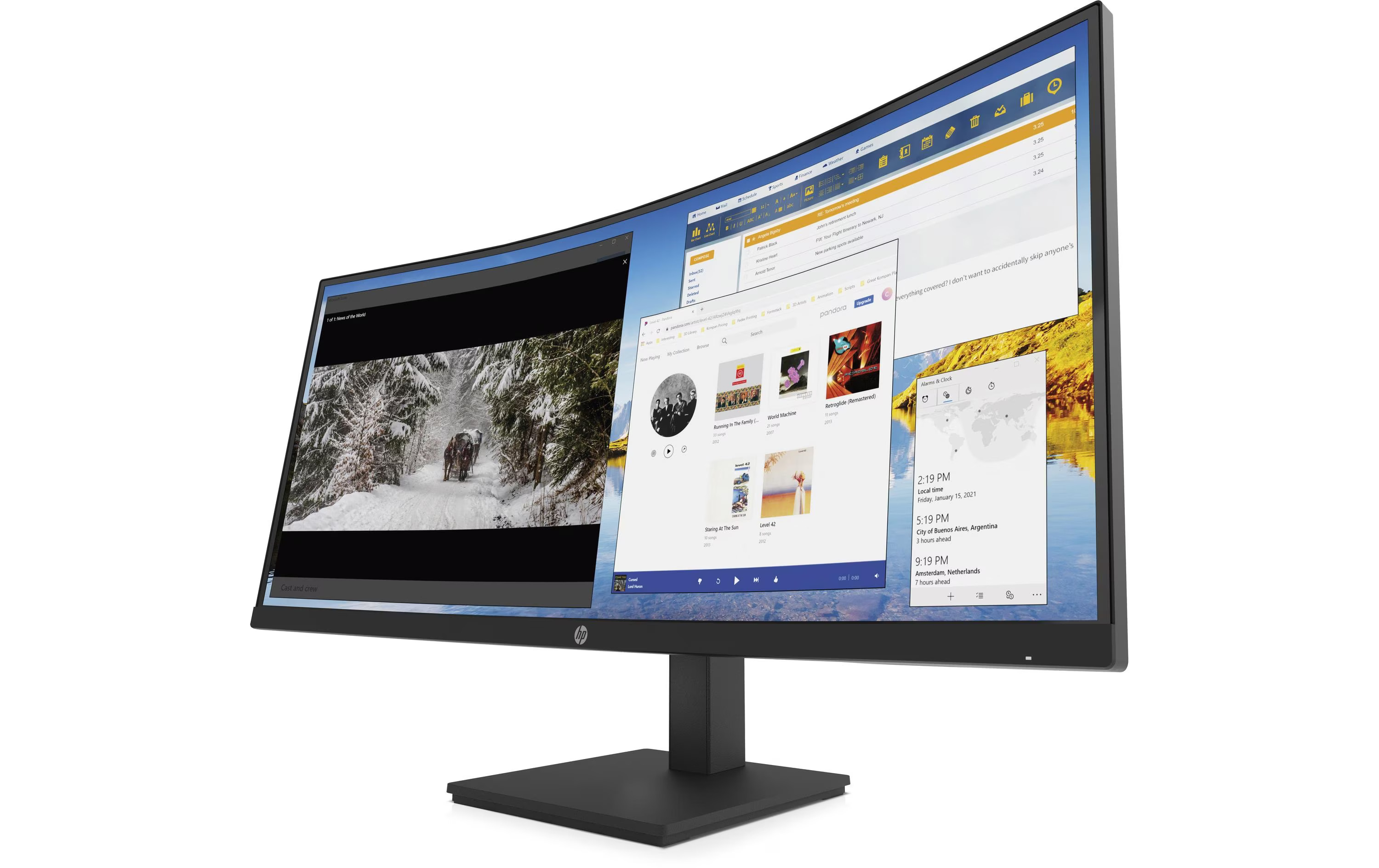 34" Display HP P34hc G4 Curved mit USB-C PD