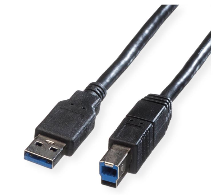 USB 3.0 Kabel, 0.8 m, schwarz