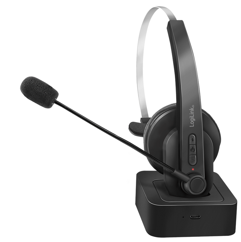 Logilink Bluetooth Mono Headset mit Ladestation