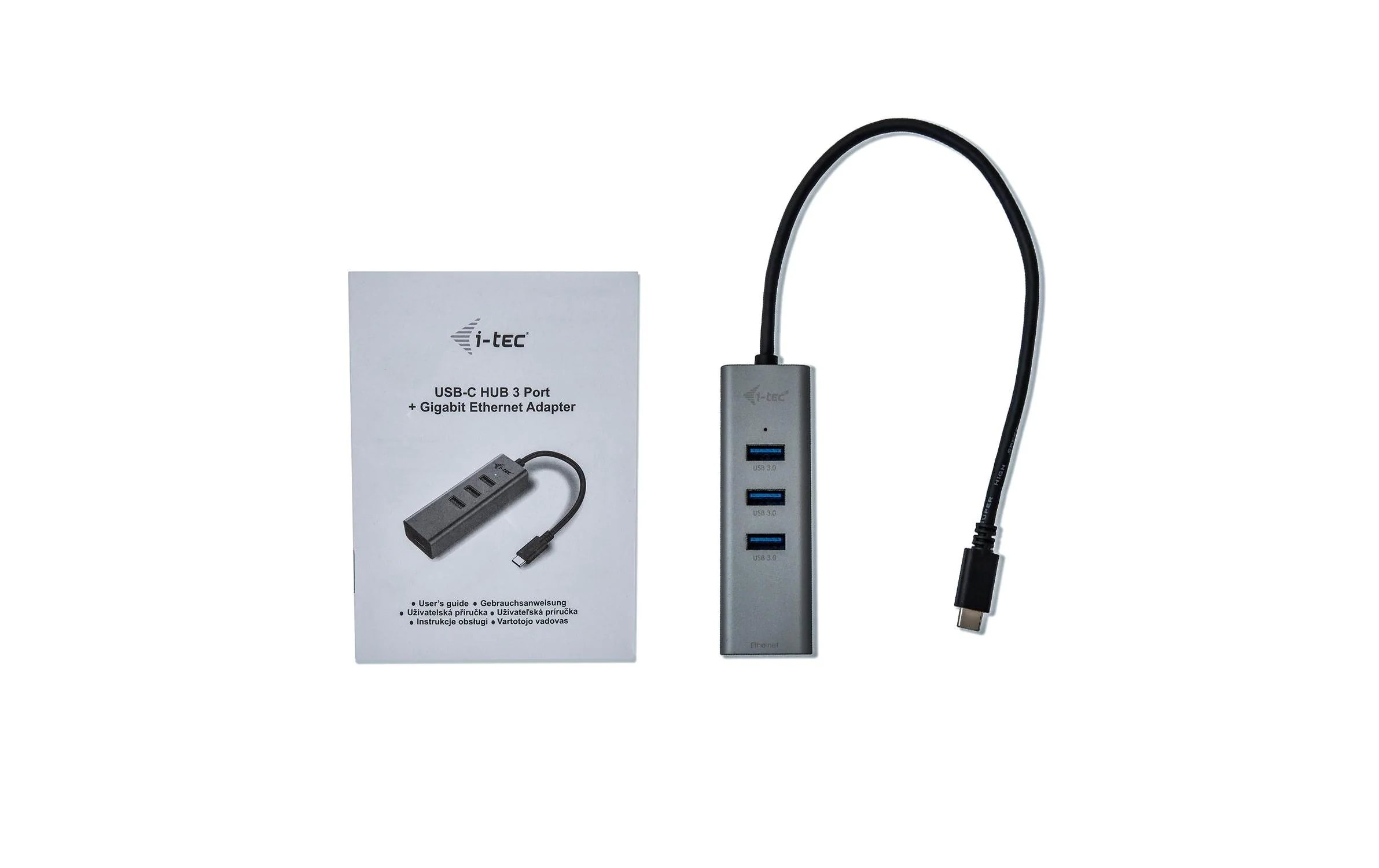 i-tec USB-C Hub Metal 3 Port + Gigabit Ethernet