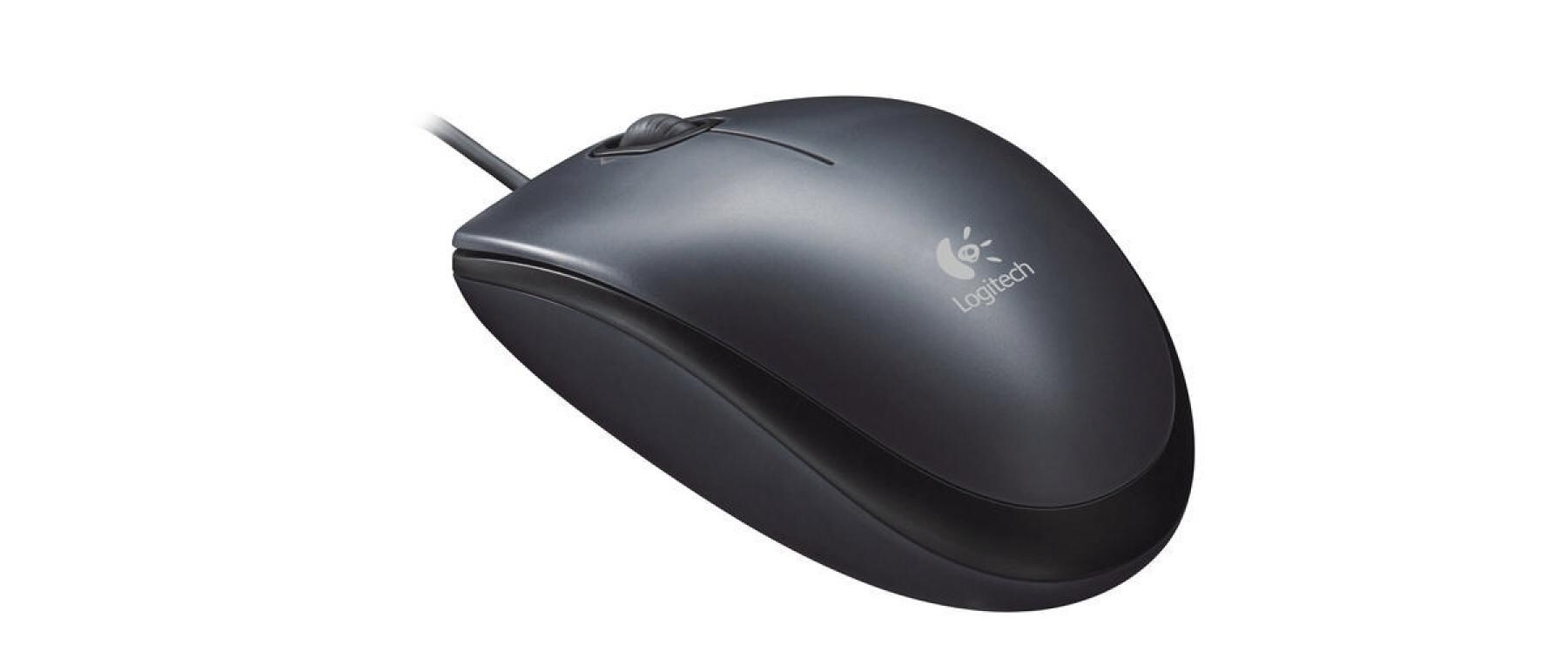 Logitech M90 Optical Mouse, schwarz