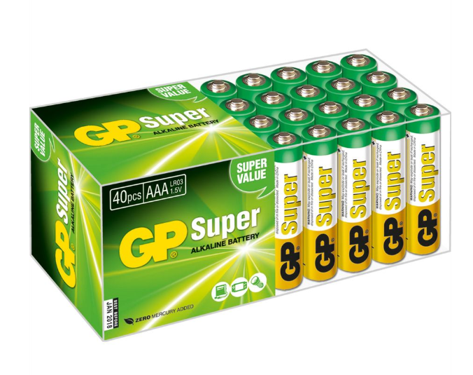 GP Batteries Alkaline Batterien AAA - 40er Pack