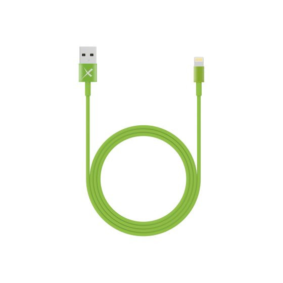 USB - Lightning Lade- und Sync-Kabel, 1 m, grün, Xlayer