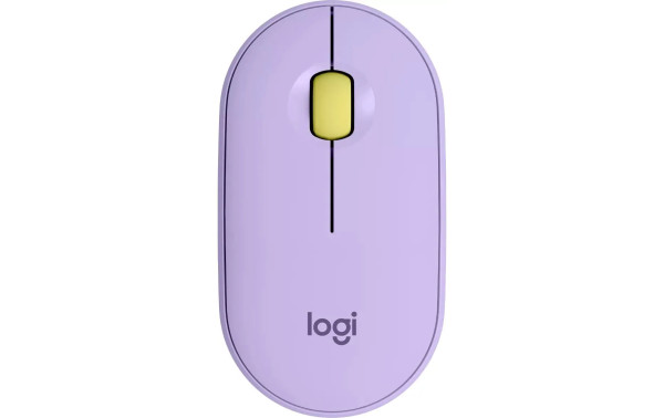 Logitech Pebble M350 mobile Maus, lavender lemonade