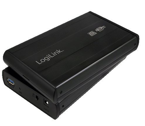 USB 3.0 Gehäuse für 3.5"; Harddisks, SATA, schwarz