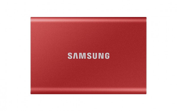Samsung SSD Portable T7 Non-Touch, 1 TB, rot